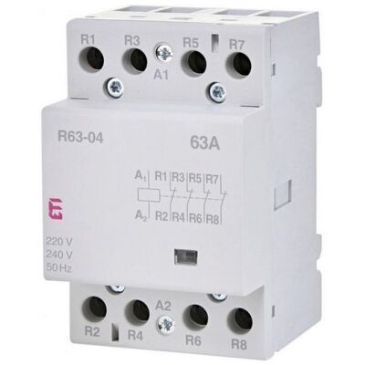 Instalační stykač ETI R 63-04 230V 63A 4NC 002463480 Instalační stykač ETI R 63-04 230V 63A 4NC 002463480
