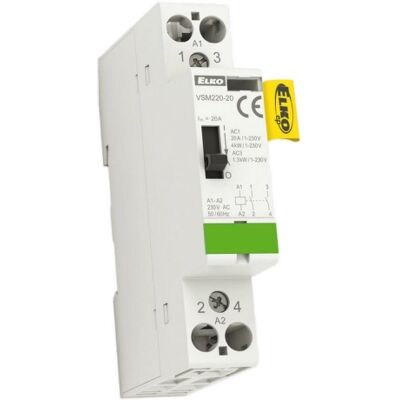 Instalační stykač Elko EP VSM220-20 2x20A 24VAC s manuálním ovládáním 209970700064 Instalační stykač Elko EP VSM220-20 2x20A 24VAC s manuálním ovládáním 209970700064