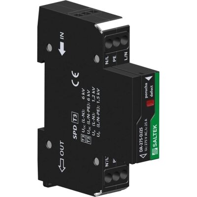 SALTEK Přepěťová ochrana DA-275-DJ25 3-fáz. TN-C 230V/25A SALTEK Přepěťová ochrana DA-275-DJ25 3-fáz. TN-C 230V/25A