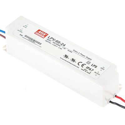 Napájecí zdroj MEAN WELL pro LED 24VDC 60W LPV-60-24 Napájecí zdroj MEAN WELL pro LED 24VDC 60W LPV-60-24