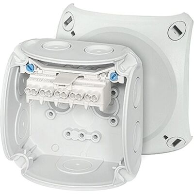 Krabice Hensel DK 0202 GZ IP66 93x93x62mm se svorkovnicí 5P 1,5-2,5mm2 Krabice Hensel DK 0202 GZ IP66 93x93x62mm se svorkovnicí 5P 1,5-2,5mm2