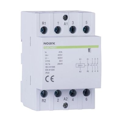 Instalační stykač NOARK Ex9CH40 31 230V 50/60Hz 40A 3NO+1NC 107022 Instalační stykač NOARK Ex9CH40 31 230V 50/60Hz 40A 3NO+1NC 107022