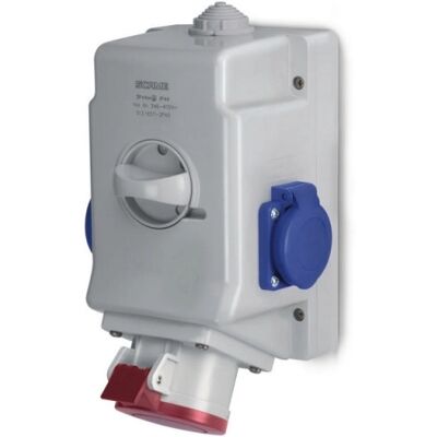 OPTIMA-COMBI 3P+N+E 16A + 2x230V - Zásuvka OPTIMA-COMBI 3P+N+E 16A + 2x230V - Zásuvka