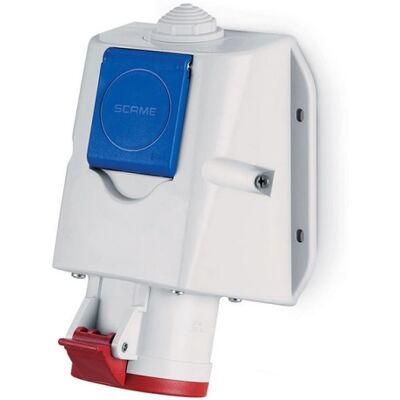 Kombinovaná zásuvka SCAME Optima 513.1657-FN 16A/5P/400V/230V/16A IP44/IP54 Kombinovaná zásuvka SCAME Optima 513.1657-FN 16A/5P/400V/230V/16A IP44/IP54