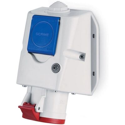 Kombinovaná zásuvka SCAME Optima 513.3257-FF 32A/5P/400V/230V/16A IP44/IP54 Kombinovaná zásuvka SCAME Optima 513.3257-FF 32A/5P/400V/230V/16A IP44/IP54