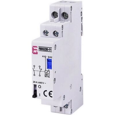 Impulzní relé (bistabilní spínač) ETI RBS220-11-230V AC 1NO+1NC 20A 002464106 Impulzní relé (bistabilní spínač) ETI RBS220-11-230V AC 1NO+1NC 20A 002464106