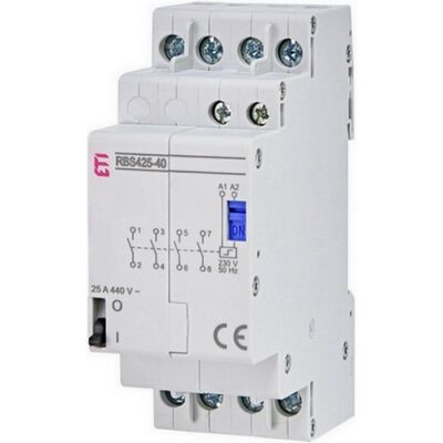 Impulzní relé (bistabilní spínač) ETI RBS425-40-230V AC 4NO 25A 002464125 Impulzní relé (bistabilní spínač) ETI RBS425-40-230V AC 4NO 25A 002464125
