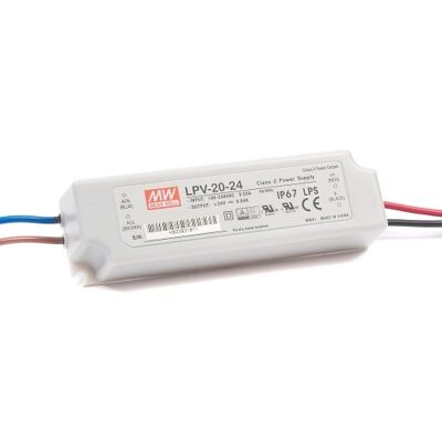 Napájecí zdroj MEAN WELL pro LED 24VDC 20W LPV-20-24 Napájecí zdroj MEAN WELL pro LED 24VDC 20W LPV-20-24