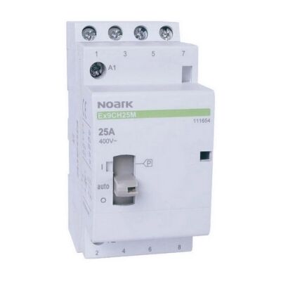 Instalační stykač NOARK Ex9CH25M 40 230V EU 230V 25A s manuálním ovládáním 111654 Instalační stykač NOARK Ex9CH25M 40 230V EU 230V 25A s manuálním ovládáním 111654