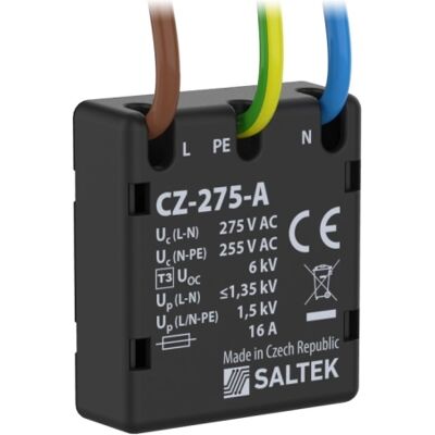 SALTEK Svodič přepětí pod zásuvku CZ-275 A akustická signalizace A06737 SALTEK Svodič přepětí pod zásuvku CZ-275 A akustická signalizace A06737
