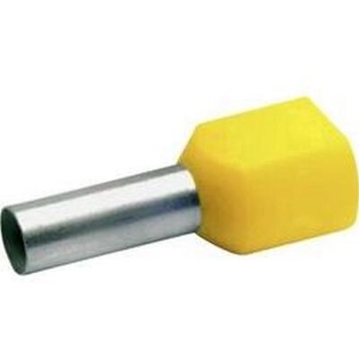 Technik Lisovací dutinky dvojité žluté DD 1,0-8 průřez 1mm2 délka 8mm (500ks) Technik Lisovací dutinky dvojité žluté DD 1,0-8 průřez 1mm2 délka 8mm (500ks)