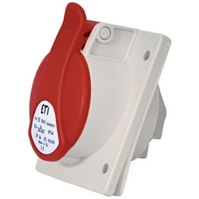 Zásuvka vestavná ETI EE 1643 16A/400V/4P IP54 004482077 Zásuvka vestavná ETI EE 1643 16A/400V/4P IP54 004482077