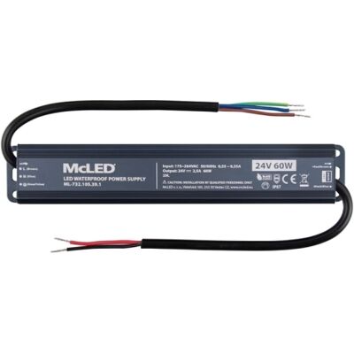 LED napájecí zdroj McLED 24VDC 2,5A 60W ML-732.105.39.1 LED napájecí zdroj McLED 24VDC 2,5A 60W ML-732.105.39.1