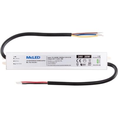 LED napájecí zdroj McLED 24VDC 0,83A 20W ML-732.103.39.1 LED napájecí zdroj McLED 24VDC 0,83A 20W ML-732.103.39.1