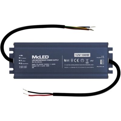 LED napájecí zdroj McLED 12VDC 8,33A 100W ML-732.106.39.0 LED napájecí zdroj McLED 12VDC 8,33A 100W ML-732.106.39.0