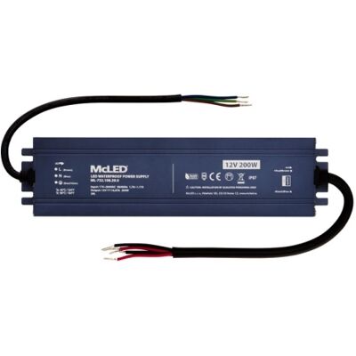 LED napájecí zdroj McLED 12VDC 16,67A 200W ML-732.108.39.0 LED napájecí zdroj McLED 12VDC 16,67A 200W ML-732.108.39.0