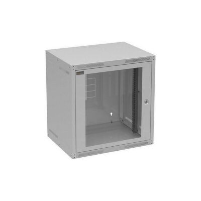 Nástěnný datový rozvaděč 19" výška 12U (450mm) H=450mm Š=600mm šedý Solarix GrandN-12U-645-11-G Nástěnný datový rozvaděč 19" výška 12U (450mm) H=450mm Š=600mm šedý Solarix GrandN-12U-645-11-G
