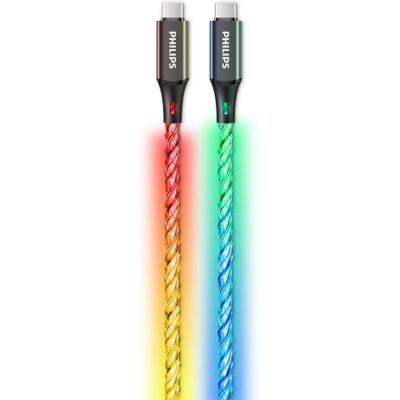 Party RGB kabel nabíjecí Philips DLC5130C/00 USB-C na USB-C 1m Party RGB kabel nabíjecí Philips DLC5130C/00 USB-C na USB-C 1m