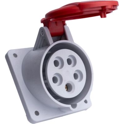 Zásuvka vestavná ETI EE 1653 N 16A/400V/5P IP54 004482162 Zásuvka vestavná ETI EE 1653 N 16A/400V/5P IP54 004482162