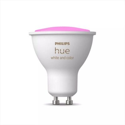 LED žárovka GU10 Philips Hue 4,2W (50W) White and Color Ambiance (2000-6500K/RGB) stmívatelná LED žárovka GU10 Philips Hue 4,2W (50W) White and Color Ambiance (2000-6500K/RGB) stmívatelná