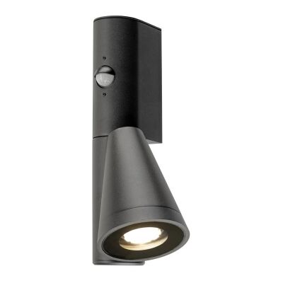 Venkovní nástěnné svítidlo s pohybovým čidlem SLV T-TUBE GU10 10W černé 1008010 Venkovní nástěnné svítidlo s pohybovým čidlem SLV T-TUBE GU10 10W černé 1008010