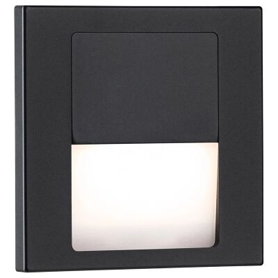 Paulmann LED Vestavná Světla Tsaro - Čtvercová, 80x36mm, 1W, 80lm, 230V, 2700K, Černá matná Paulmann LED Vestavná Světla Tsaro - Čtvercová, 80x36mm, 1W, 80lm, 230V, 2700K, Černá matná