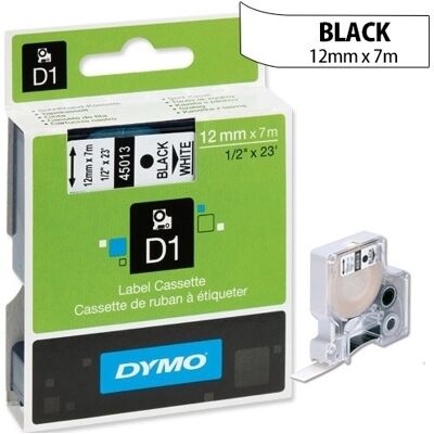 Páska do štítkovače Dymo 45013 bílá/černá 12mm/7m S0720530 Páska do štítkovače Dymo 45013 bílá/černá 12mm/7m S0720530