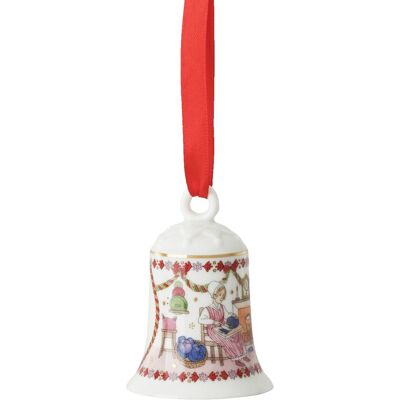 Rosenthal Porcelánová ozdoba na stromeček Zvonek, Vánoční hostina, 7 cm 02250-722201-27920 Rosenthal Porcelánová ozdoba na stromeček Zvonek, Vánoční hostina, 7 cm 02250-722201-27920