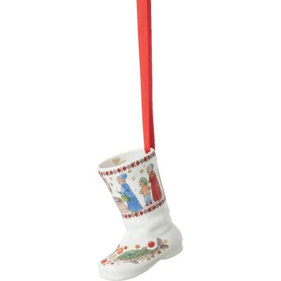 Rosenthal Porcelánová ozdoba na stromeček Bota, Vánoční hostina, 7,5 cm 02249-722745-27830 Rosenthal Porcelánová ozdoba na stromeček Bota, Vánoční hostina, 7,5 cm 02249-722745-27830