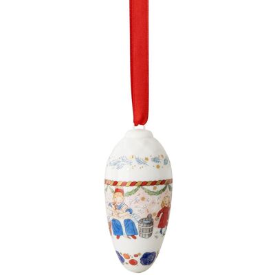Rosenthal Porcelánová ozdoba na stromeček Šiška, Vánoční hostina, 8,5 cm 02262-727259-27826 Rosenthal Porcelánová ozdoba na stromeček Šiška, Vánoční hostina, 8,5 cm 02262-727259-27826