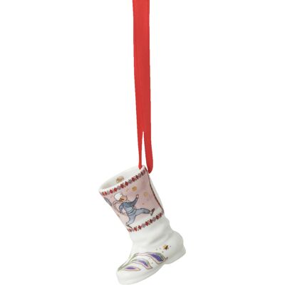 Rosenthal Porcelánová mini bota, motiv Kominík, Vánoční hostina, 7 cm 02249-727528-27829 Rosenthal Porcelánová mini bota, motiv Kominík, Vánoční hostina, 7 cm 02249-727528-27829