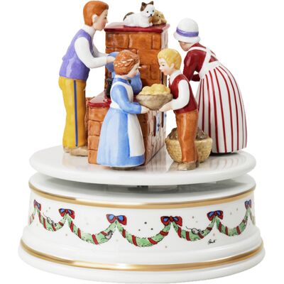 Rosenthal Vánoční hrací skříňka XXL, Vánoční hostina, Ø 15,5 cm 02411-727522-27414 Rosenthal Vánoční hrací skříňka XXL, Vánoční hostina, Ø 15,5 cm 02411-727522-27414