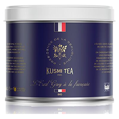 Kusmi Tea Sypaný černý čaj Earl Grey l'Elysée Bio, kovová dóza 100 g 21298A1070 Kusmi Tea Sypaný černý čaj Earl Grey l'Elysée Bio, kovová dóza 100 g 21298A1070