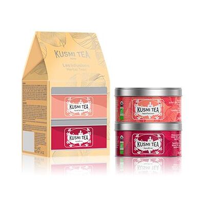 Kusmi Tea Sada dvou miniatur ovocných sypaných čajů AquaSummer & AquaRosa, 2x 20g 21325A1430 Kusmi Tea Sada dvou miniatur ovocných sypaných čajů AquaSummer & AquaRosa, 2x 20g 21325A1430