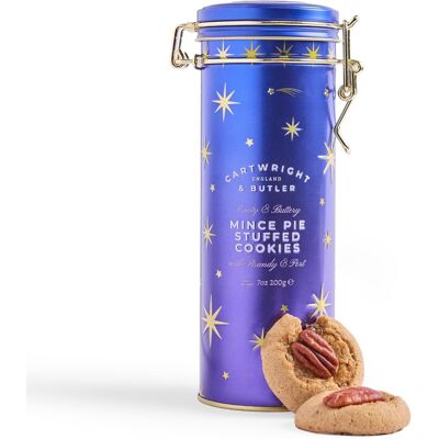 Cartwright & Butler Sušenky s náplní mince pie, Night Before Christmas v plechové dóze, 200 g 4075 Cartwright & Butler Sušenky s náplní mince pie, Night Before Christmas v plechové dóze, 200 g 4075