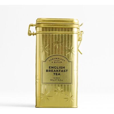Cartwright & Butler Černý čaj English breakfast, sáčky v plechové dóze Gold Christmas, 90 g 2005 Cartwright & Butler Černý čaj English breakfast, sáčky v plechové dóze Gold Christmas, 90 g 2005