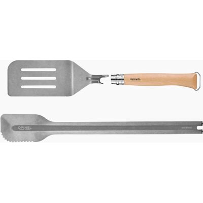 Opinel BBQ set, nůž N°12, obracečka, kleště 002733 Opinel BBQ set, nůž N°12, obracečka, kleště 002733