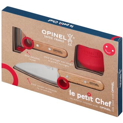 Opinel Dětská kuchařská sada le petit Chef, červená 003112 Opinel Dětská kuchařská sada le petit Chef, červená 003112