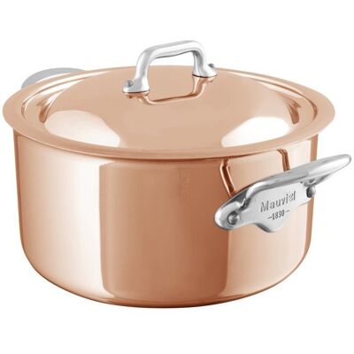 Mauviel Měděný hrnec na indukci s poklicí M’6S, Ø 24 cm / 5,8 l 53125 Mauviel Měděný hrnec na indukci s poklicí M’6S, Ø 24 cm / 5,8 l 53125