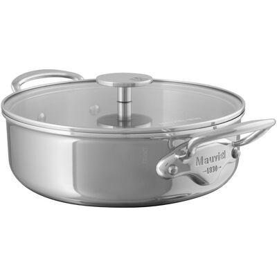 Mauviel Nízký kastrol se skleněnou poklicí M´Cook, 24 cm / 3,2 l 523075 Mauviel Nízký kastrol se skleněnou poklicí M´Cook, 24 cm / 3,2 l 523075