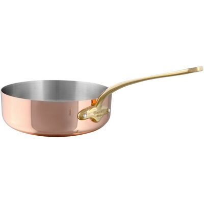 Mauviel Měděná pánev na soté s bronzovou rukojetí, M'Héritage 150 B, 24 cm / 3,1 l 672324 Mauviel Měděná pánev na soté s bronzovou rukojetí, M'Héritage 150 B, 24 cm / 3,1 l 672324
