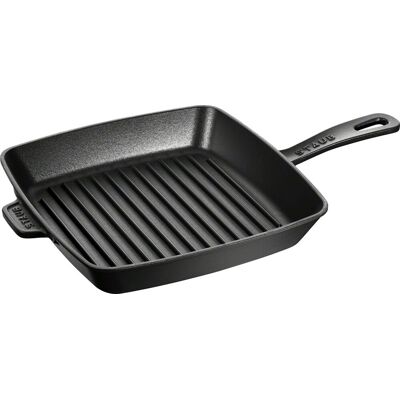 Staub Litinová americká grilovací pánev, černá, 26 cm 1003305 Staub Litinová americká grilovací pánev, černá, 26 cm 1003305