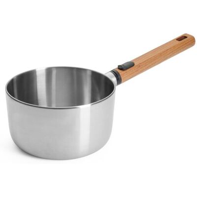 Woll Nerezový rendlík Logic Steel s odnímatelnou rukojetí ze dřeva, Ø 18 cm 1118WLCS Woll Nerezový rendlík Logic Steel s odnímatelnou rukojetí ze dřeva, Ø 18 cm 1118WLCS