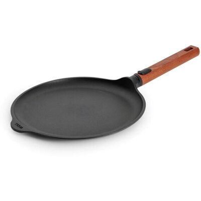 Woll Nepřilnavá pánev na palačinky Eco Logic QXR s dřevěnou odnímatelnou rukojetí, Ø 26 cm 1226WLCI-Q Woll Nepřilnavá pánev na palačinky Eco Logic QXR s dřevěnou odnímatelnou rukojetí, Ø 26 cm 1226WLCI-Q