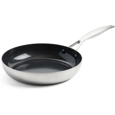 GreenPan Nerezová pánev s keramickým nepřilnavým povrchem, Geneva, Ø 20 cm CC004778-001 GreenPan Nerezová pánev s keramickým nepřilnavým povrchem, Geneva, Ø 20 cm CC004778-001