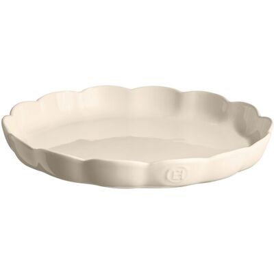 Emile Henry Nízká koláčová forma Madeleine, Ø 31 cm, slonová kost 026053 Emile Henry Nízká koláčová forma Madeleine, Ø 31 cm, slonová kost 026053