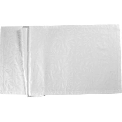 Sander Damaškový běhoun na stůl Como, 40 x 100 cm, white 560068-30 Sander Damaškový běhoun na stůl Como, 40 x 100 cm, white 560068-30