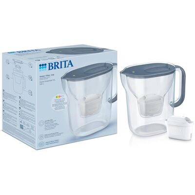 Brita Filtrační konvice Style Essential XL s filtrem Maxtra Pro Pure Performance, 3,6 l, šedomodrá 1057786 Brita Filtrační konvice Style Essential XL s filtrem Maxtra Pro Pure Performance, 3,6 l, šedomodrá 1057786