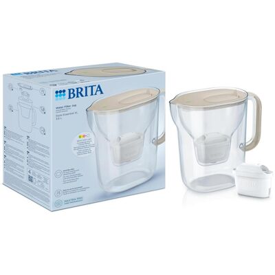 Brita Filtrační konvice Style Essential XL s filtrem Maxtra Pro Pure Performance, 3,6 l, písková 1057787 Brita Filtrační konvice Style Essential XL s filtrem Maxtra Pro Pure Performance, 3,6 l, písková 1057787