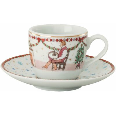 Rosenthal Vánoční espresso šálek s podšálkem, Vánoční hostina, 80 ml / Ø 12 cm 02476-727522-14715 Rosenthal Vánoční espresso šálek s podšálkem, Vánoční hostina, 80 ml / Ø 12 cm 02476-727522-14715